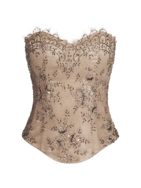ALEXIA & ANTONIA lace sweetheart-neck corset