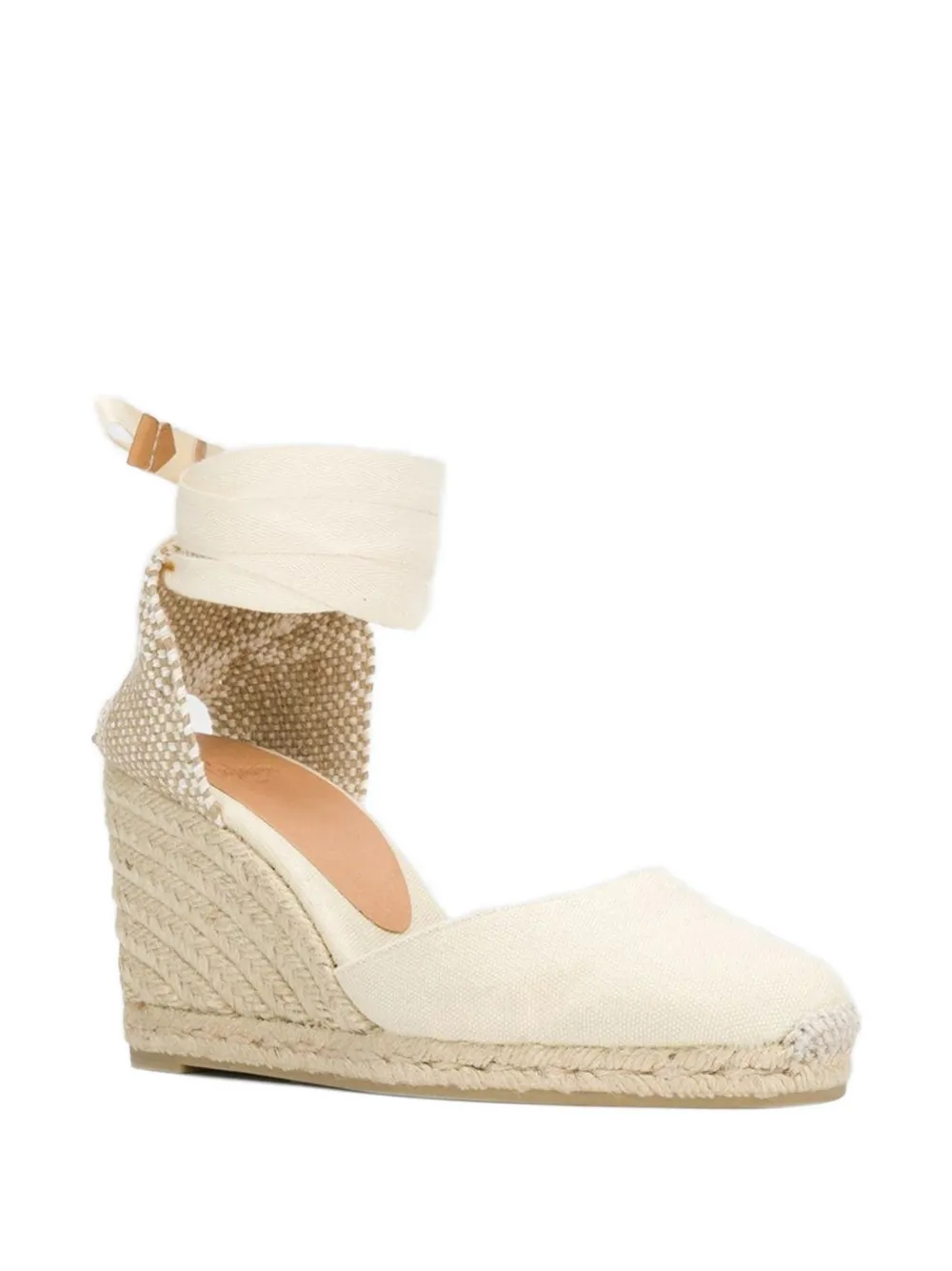 Castañer Carina tie-ankle espadrilles Wit
