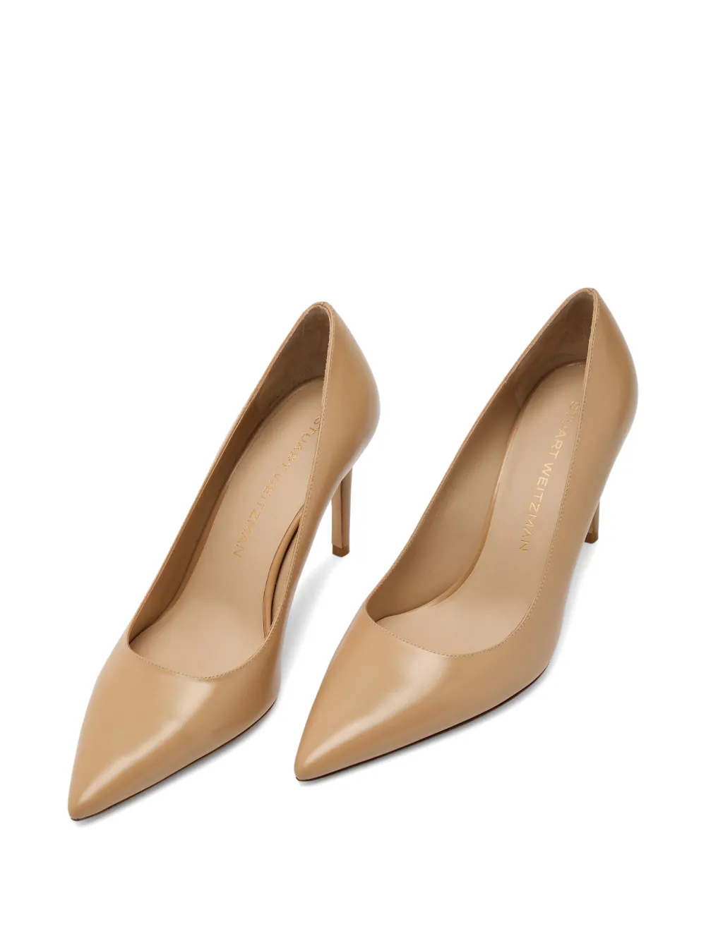 Stuart Weitzman Power pointed pumps Beige