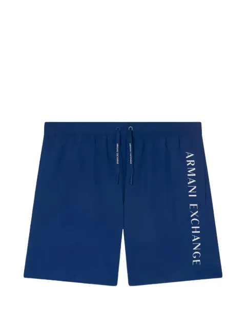 Armani Exchange drawstring logo swim shorts