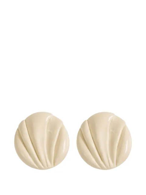 Chloé Pleats clip-on earrings