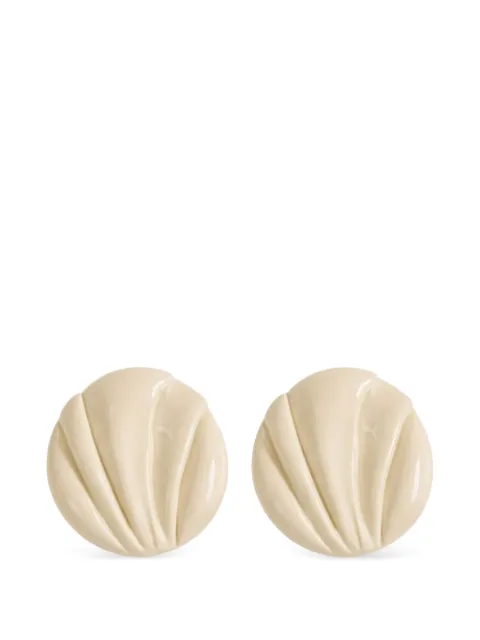 Chloé Pleats clip-on earrings