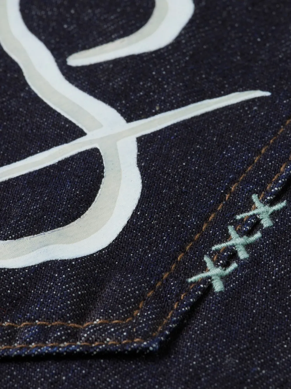  Scotch & Soda Vaqueros Con Bordado Floral - Azul 