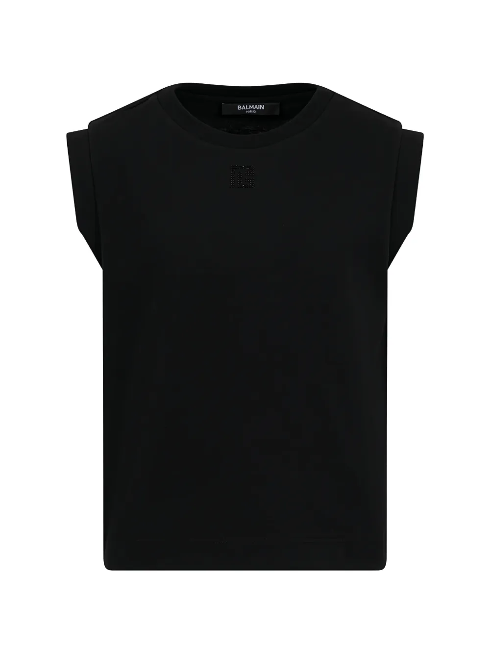 Balmain Kids embellished sleeveless T-shirt - Nero