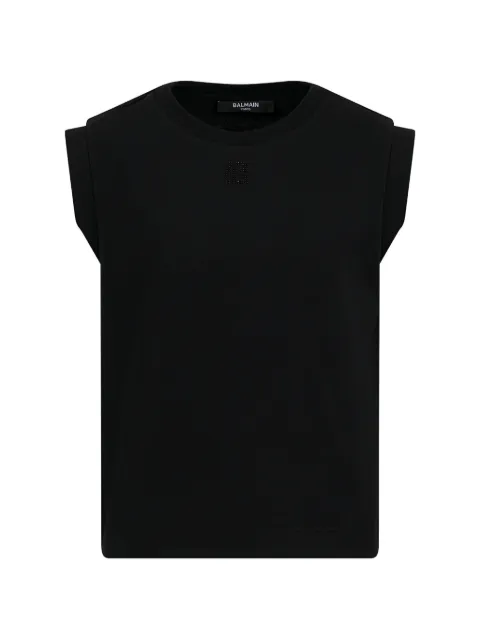 Balmain Kids embellished sleeveless T-shirt