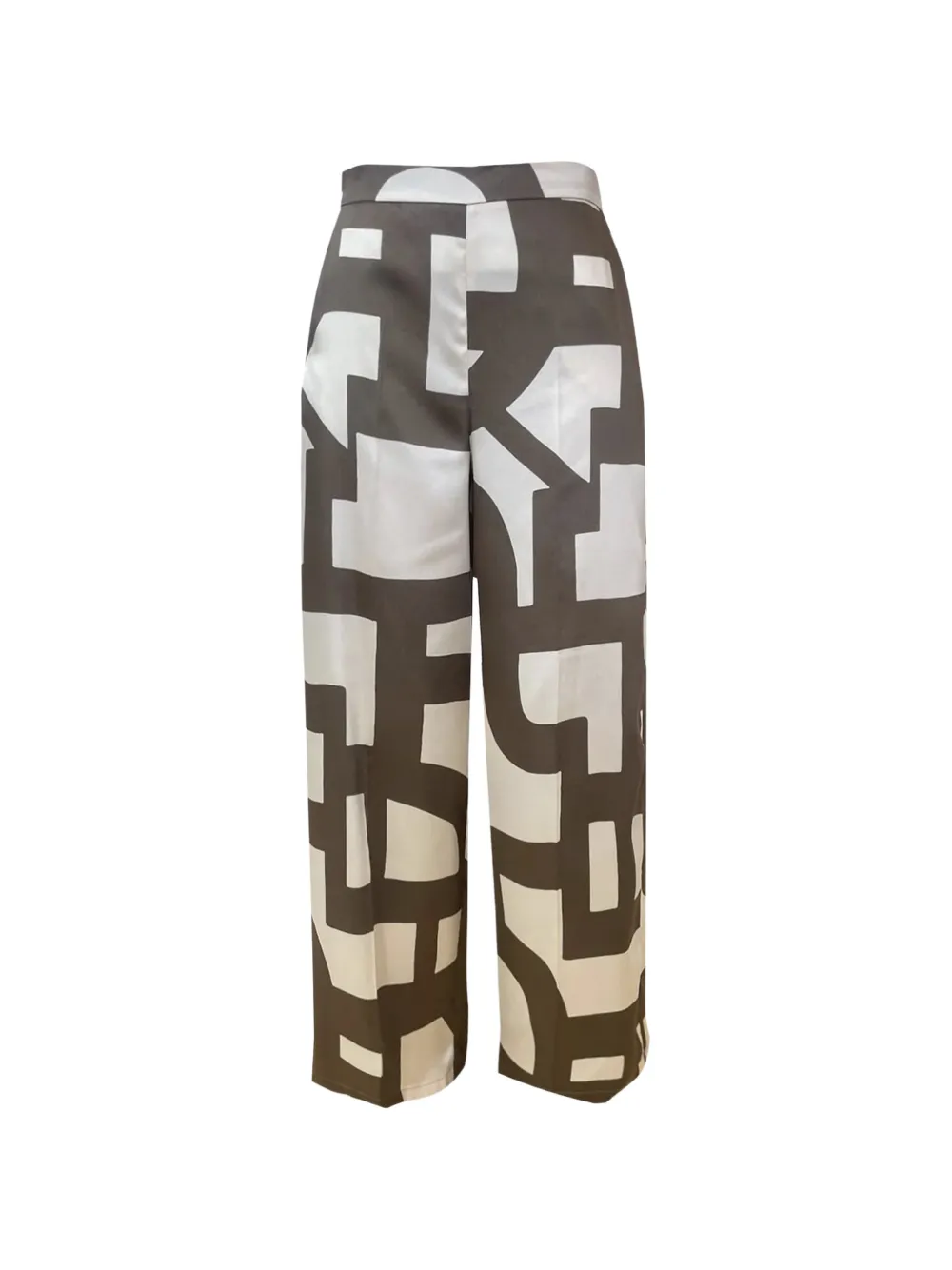 Marella Emmalbero geometric print trousers - Grigio