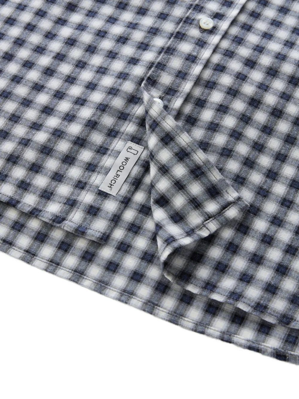 Woolrich Geruit overhemd met borstzak Blauw