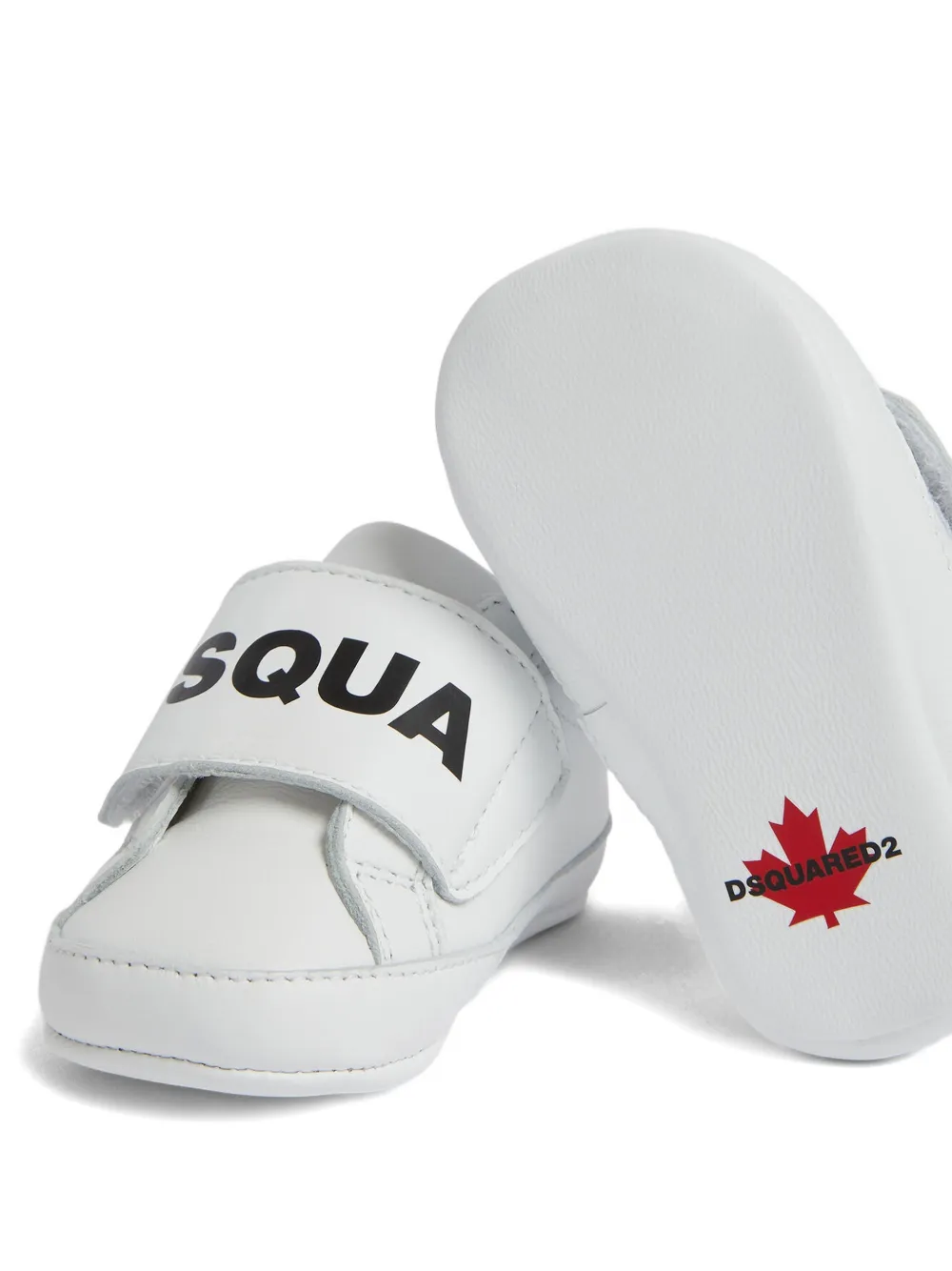 DSQUARED2 KIDS strap flat sneakers Wit