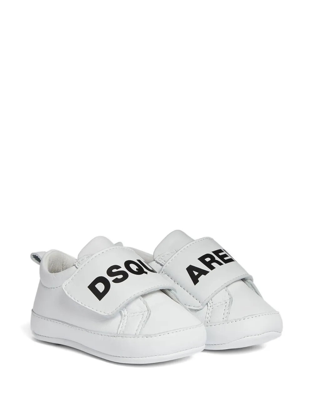 DSQUARED2 KIDS strap flat sneakers Wit