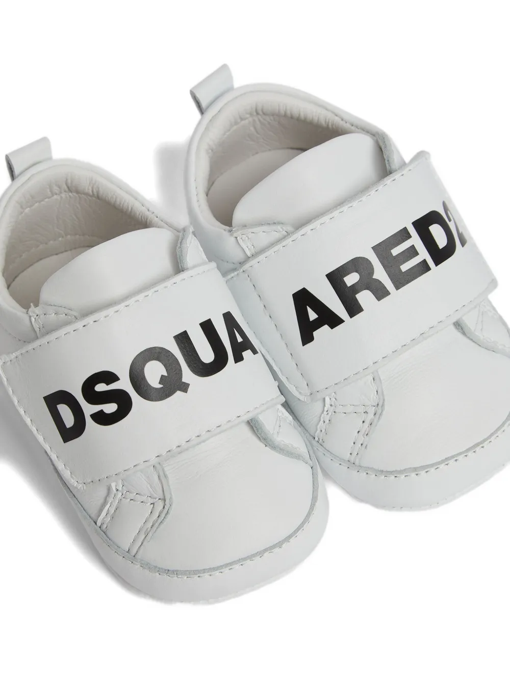 DSQUARED2 KIDS strap flat sneakers Wit
