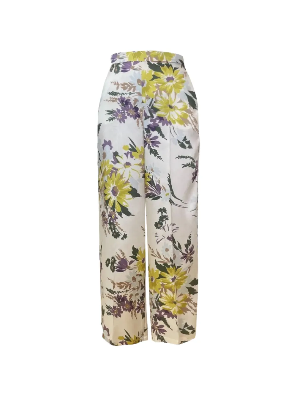Marella floral trousers - Toni neutri