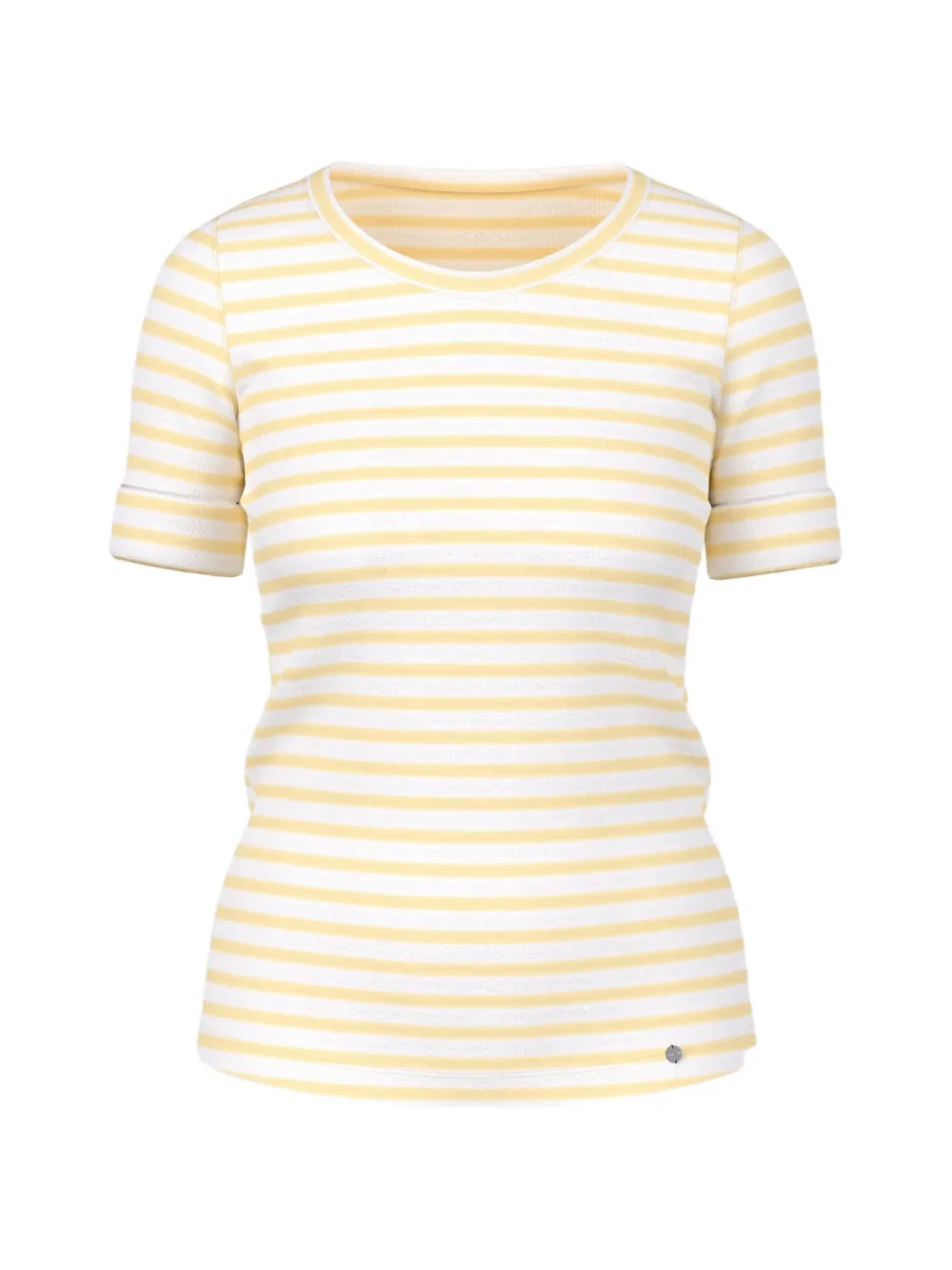 MARCCAIN striped cuffed T-shirt - Bianco
