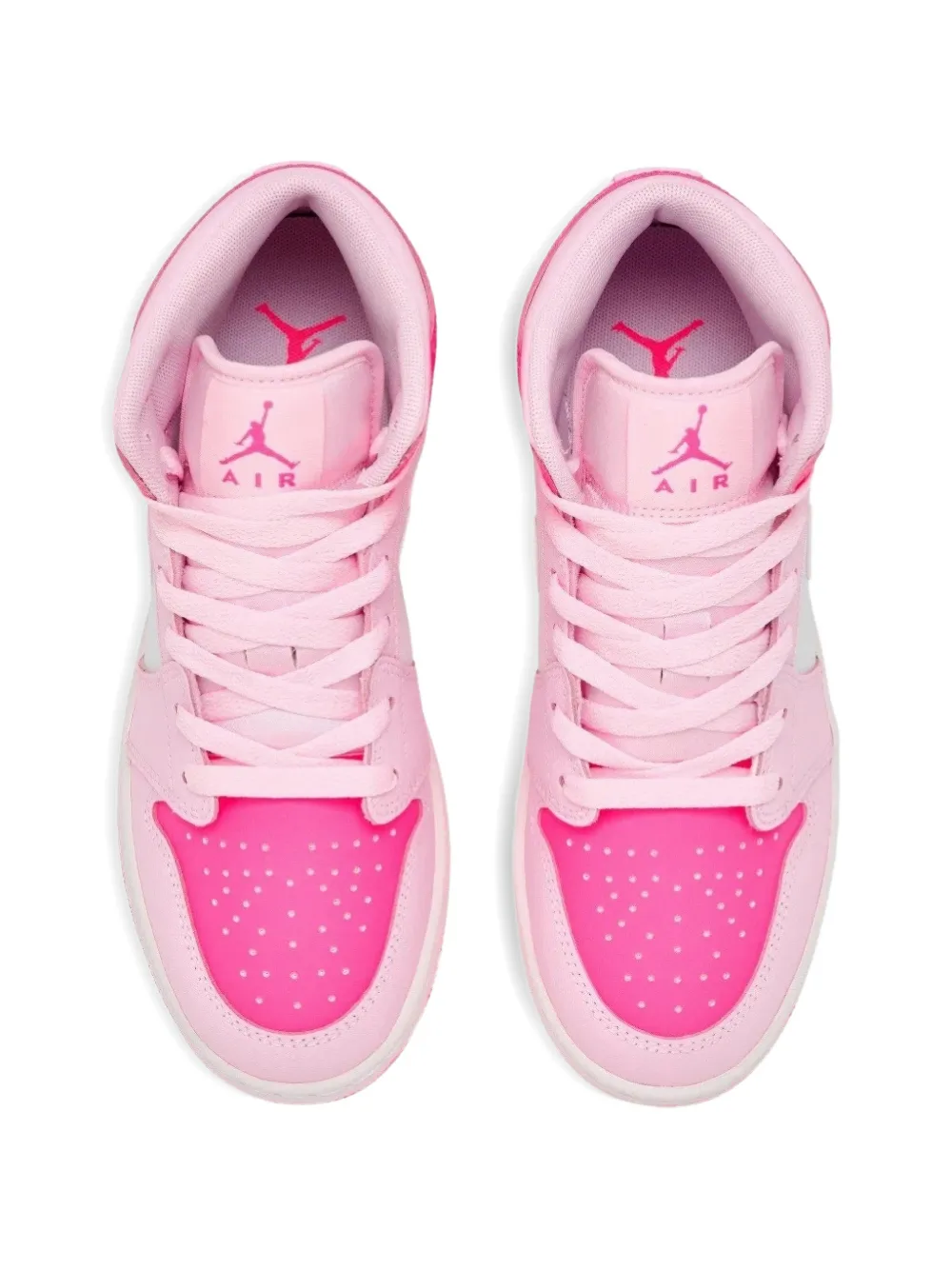 Jordan Kids Air Jordan 1 Mid lace-up sneakers Roze