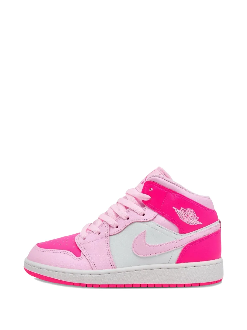 Jordan Kids Air Jordan 1 Mid lace-up sneakers Roze
