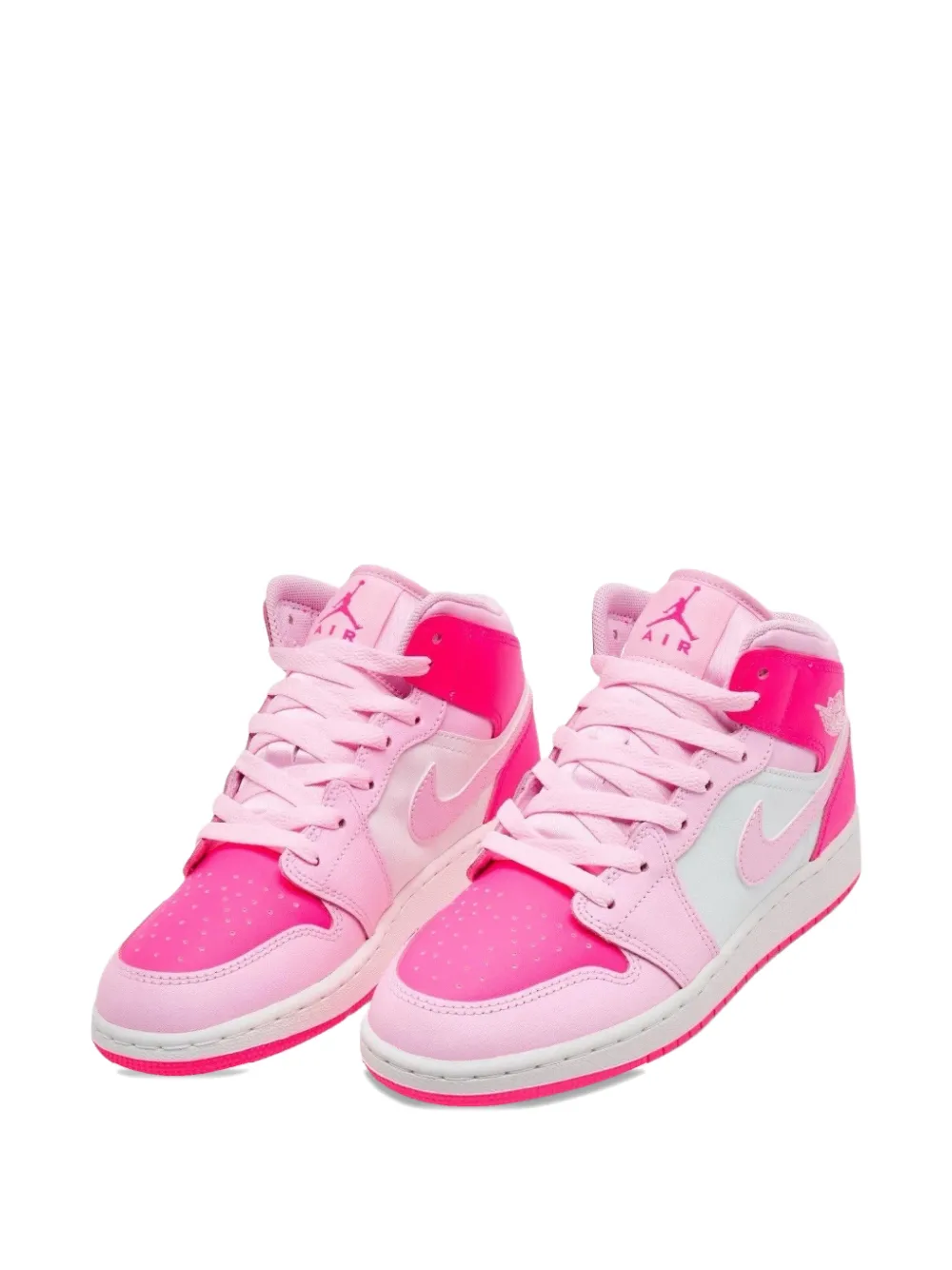 Jordan Kids Air Jordan 1 Mid lace-up sneakers Roze