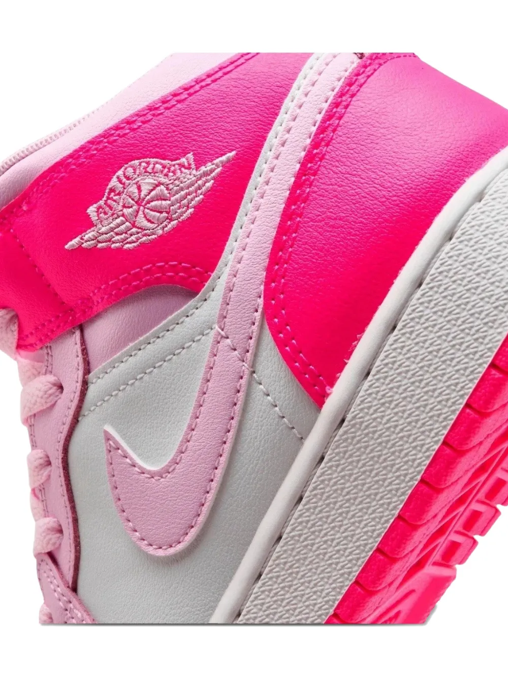 Jordan Kids Air Jordan 1 Mid lace-up sneakers Roze