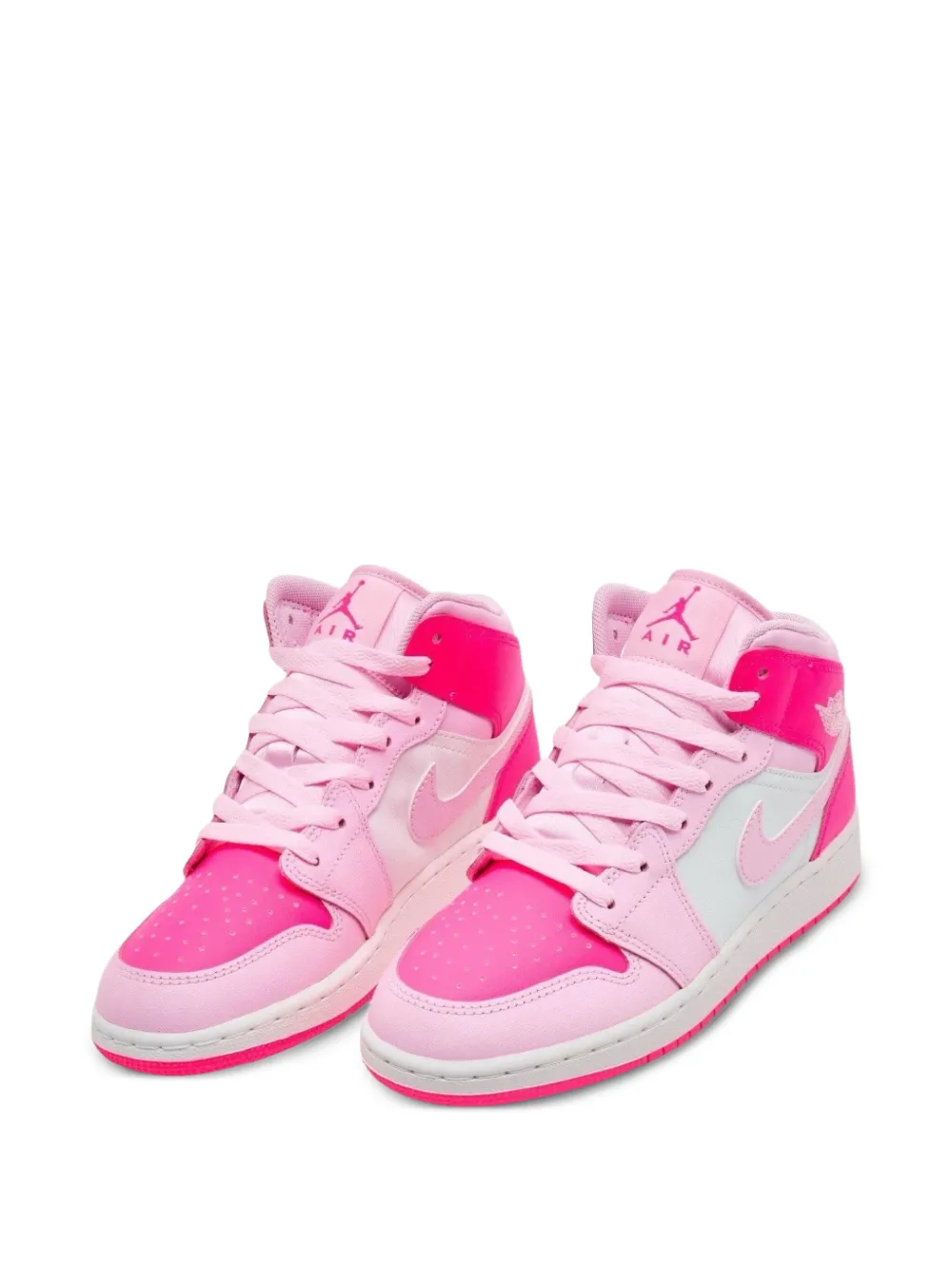 Jordan Kids Air Jordan 1 Mid lace-up sneakers Roze