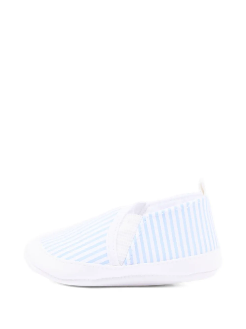 NANAN striped slip-on pre-walker shoes Blauw