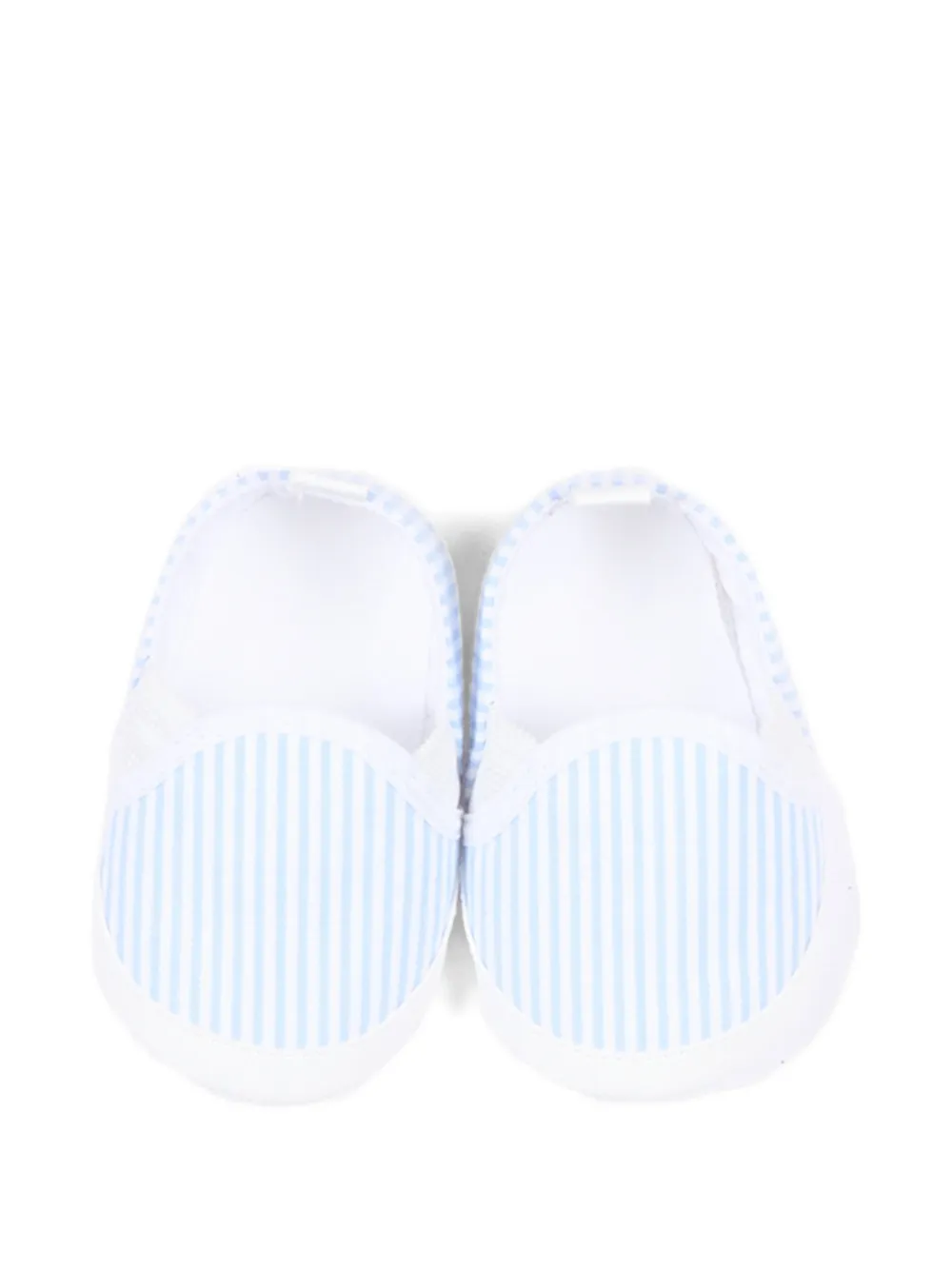 NANAN striped slip-on pre-walker shoes Blauw