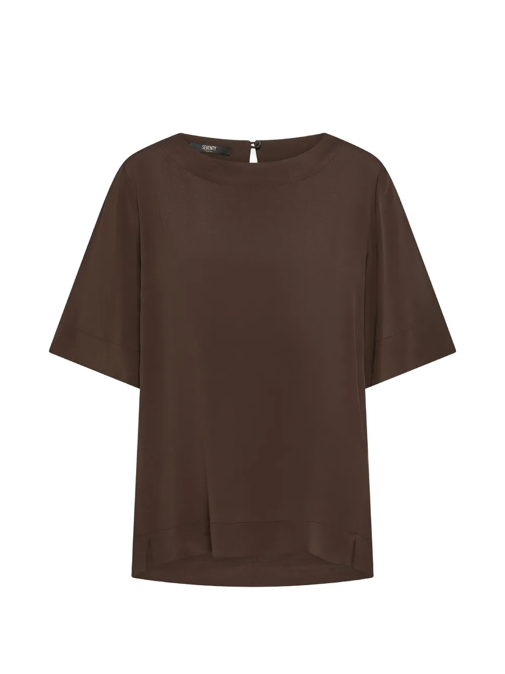 Seventy crewneck half-sleeved T-shirt - Marrone