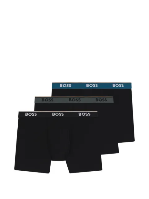BOSS logo-detail cotton boxers (set of three)