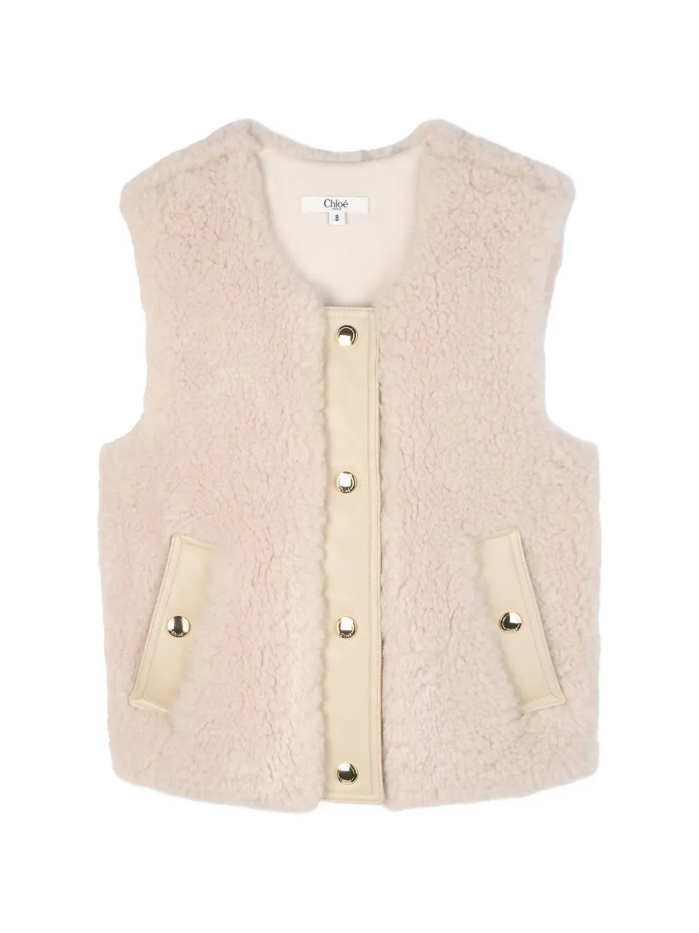 Chloé Kids panel button vest - Rosa