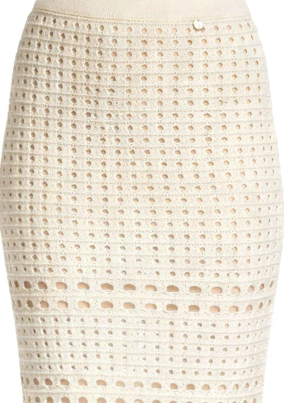 LIU JO Opengewerkte rok Beige