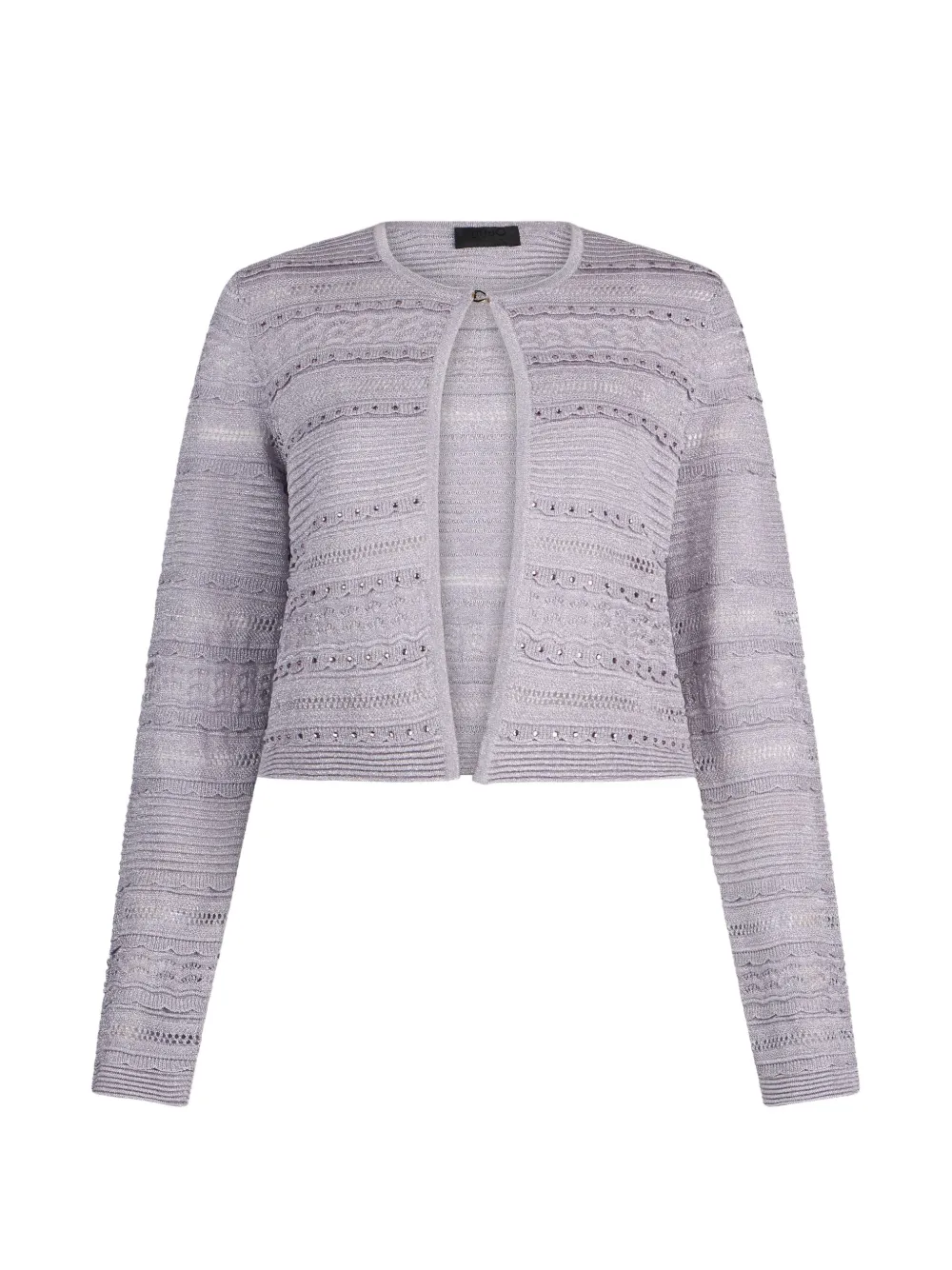 LIU JO openwork knitted cardigan - Grey