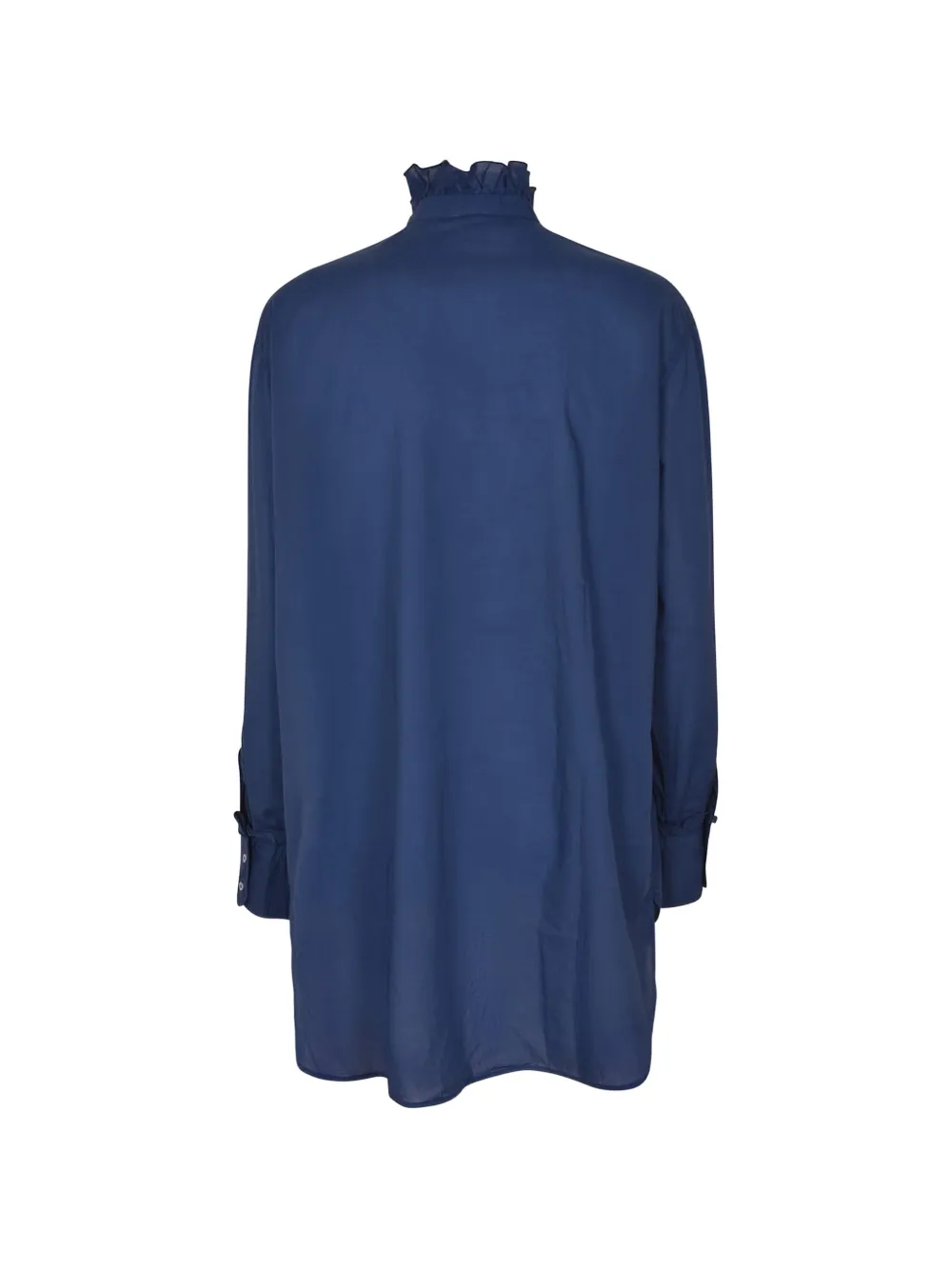  Massimo Alba Blusa Con Volantes - Azul 