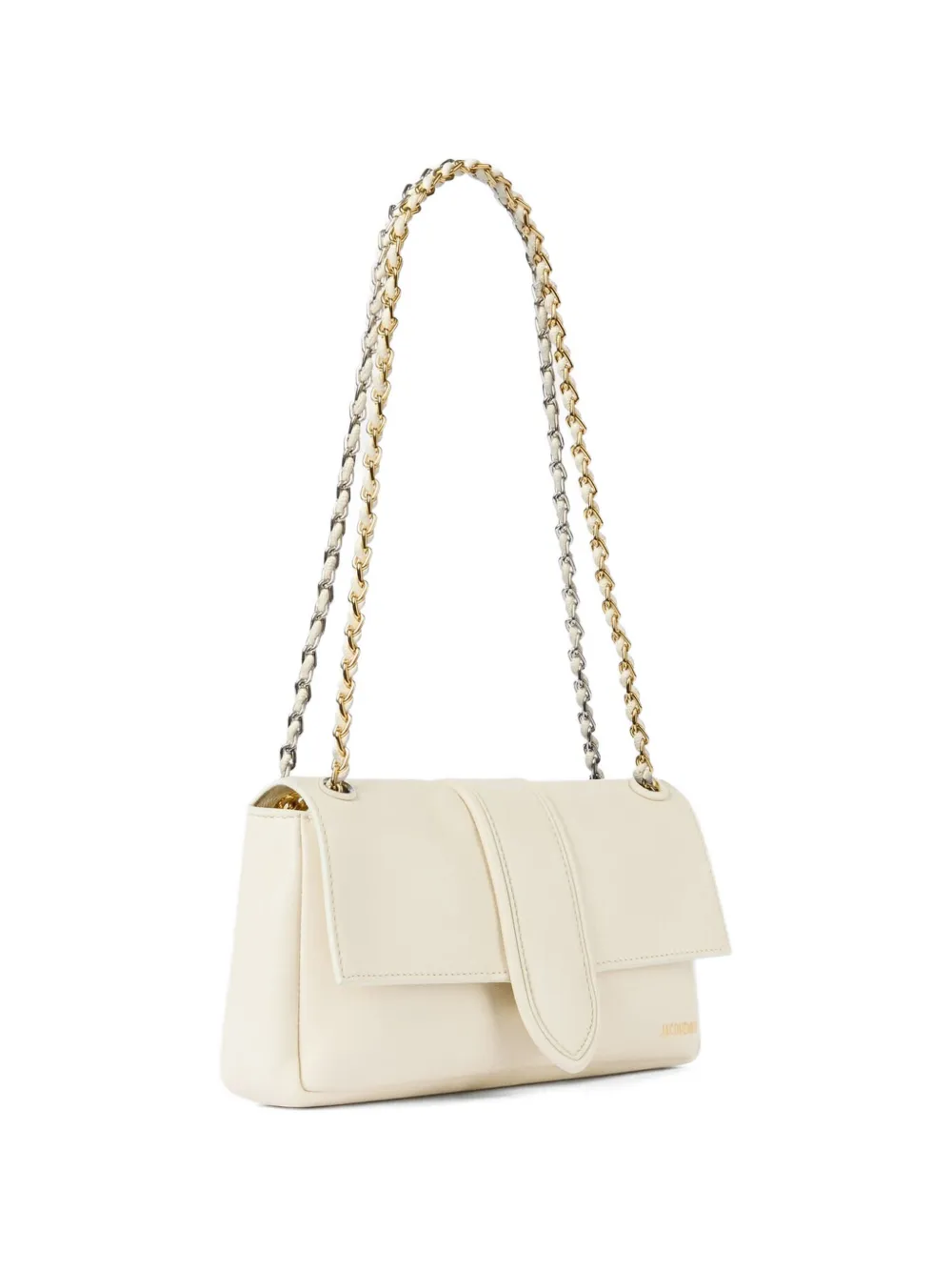 Jacquemus Le Bambino Chaîne leren schoudertas Beige