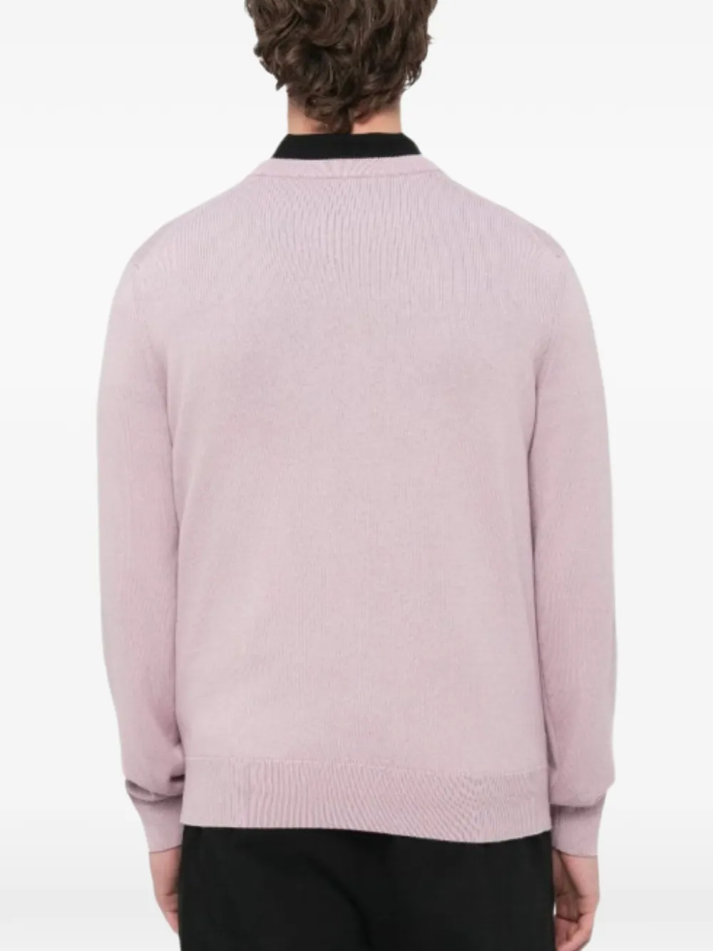 BOSS Sweater met logopatch Roze