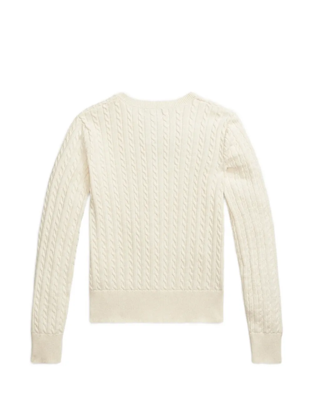 POLO RALPH LAUREN KIDS Kabelgebreid vest Beige