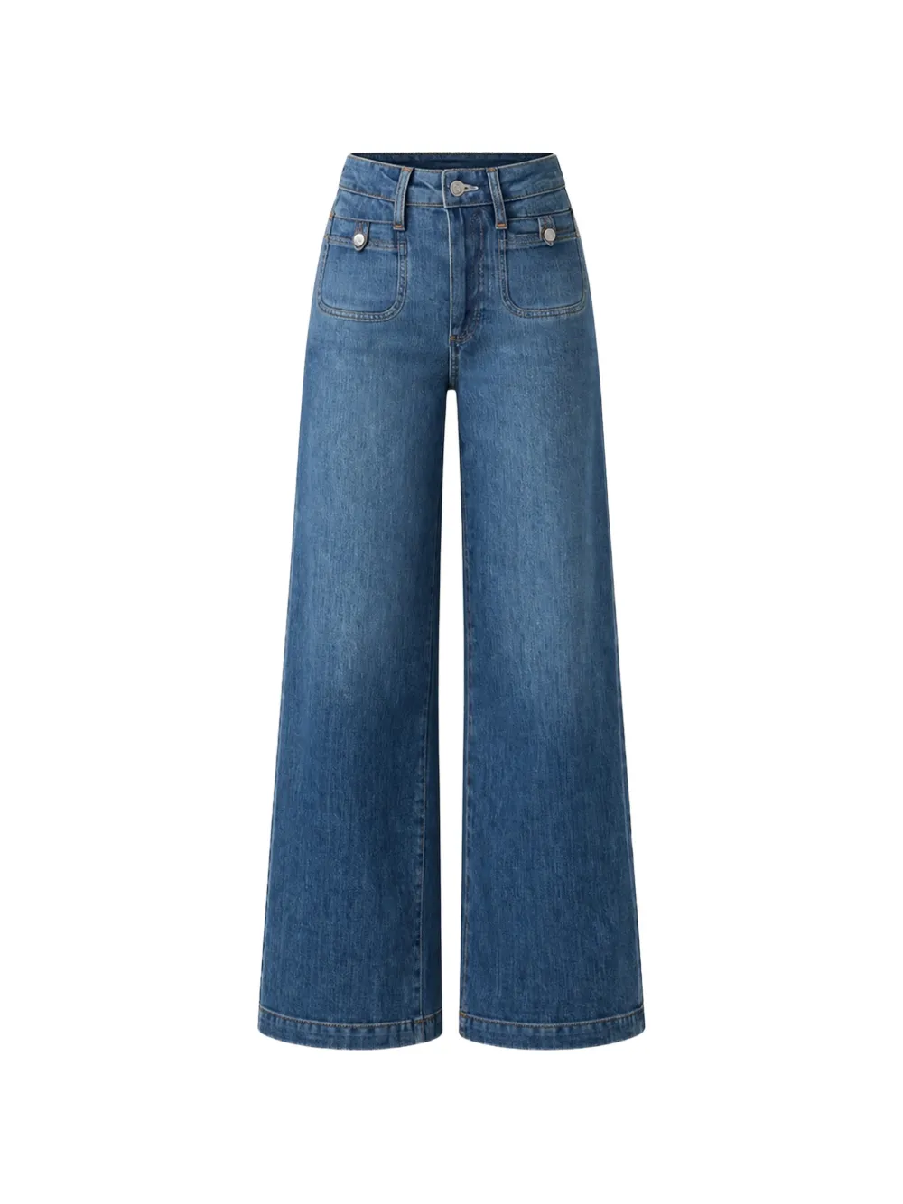 PAIGE Anessa patch-pocket jeans - Blu