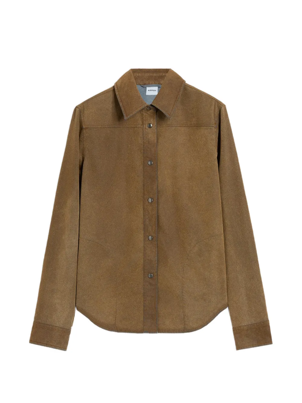 ASPESI button front shirt - Marrone