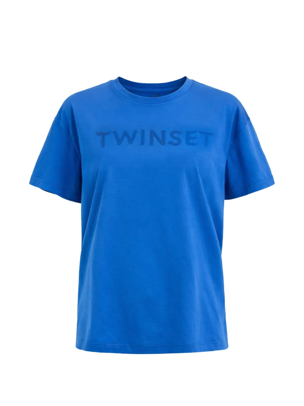 TWINSET crew-neck T-shirt - Blu