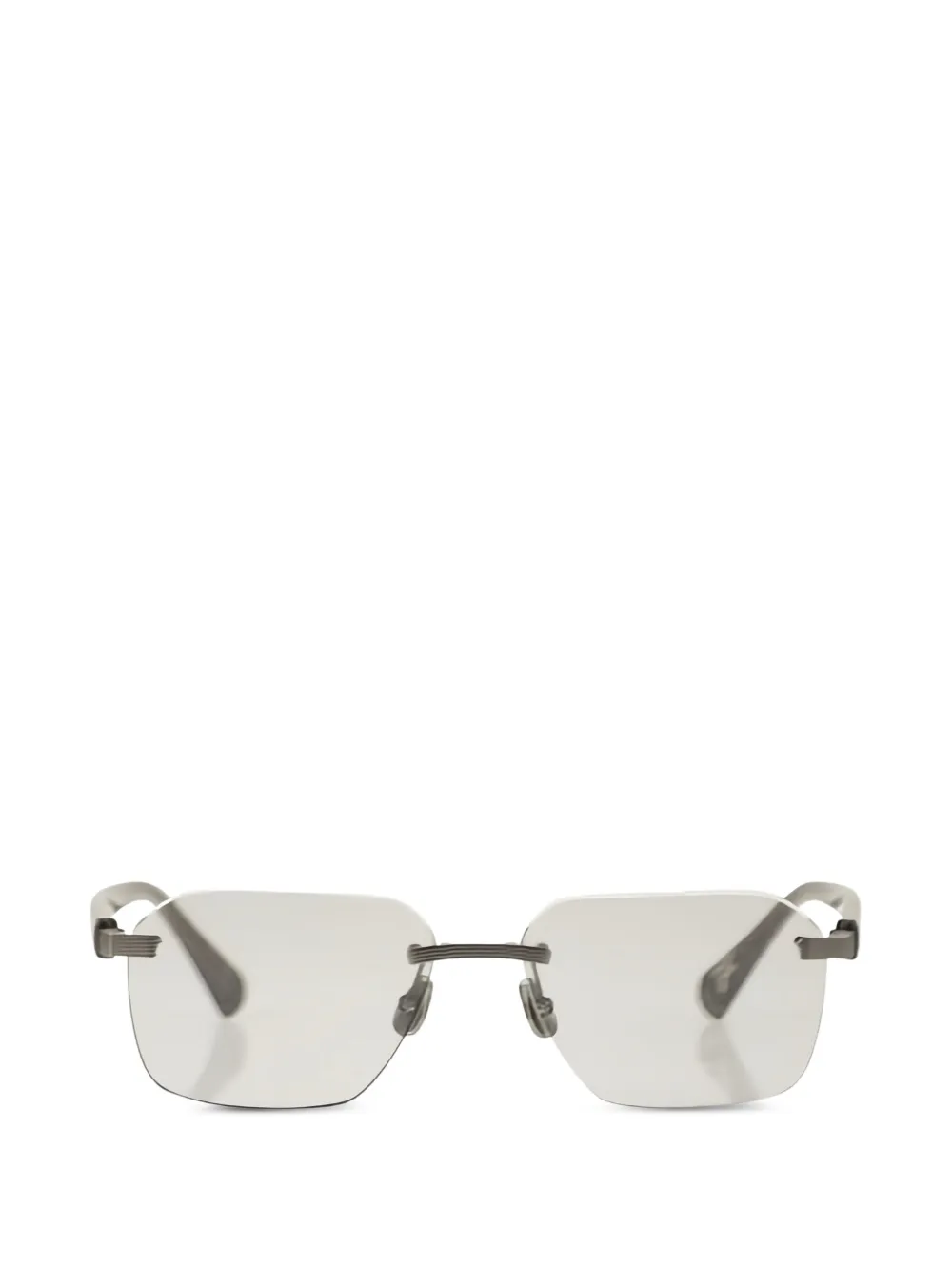Brunello Cucinelli rectangular-frame sunglasses - Grigio