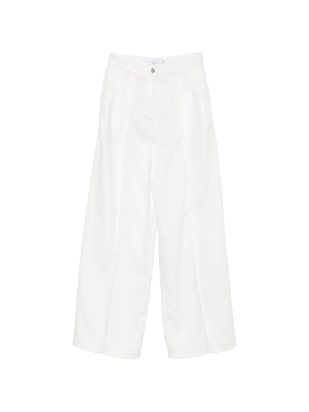 IRO logo-patch wide-leg jeans - Bianco