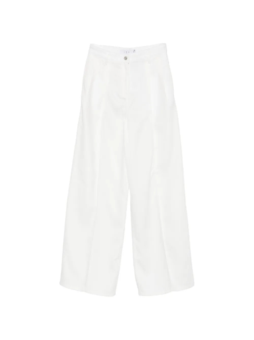 IRO logo-patch wide-leg jeans - Bianco