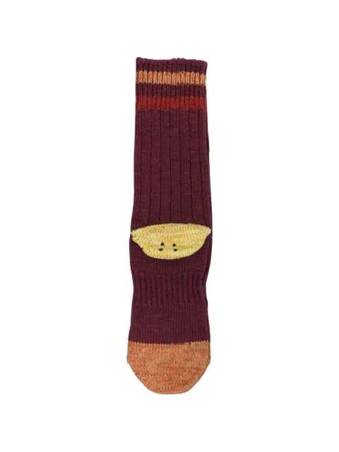 KAPITAL striped-trim socks