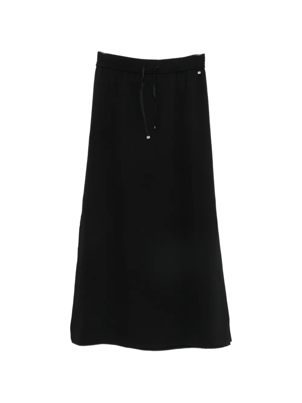 Herno drawstring-waist maxi skirt - Nero