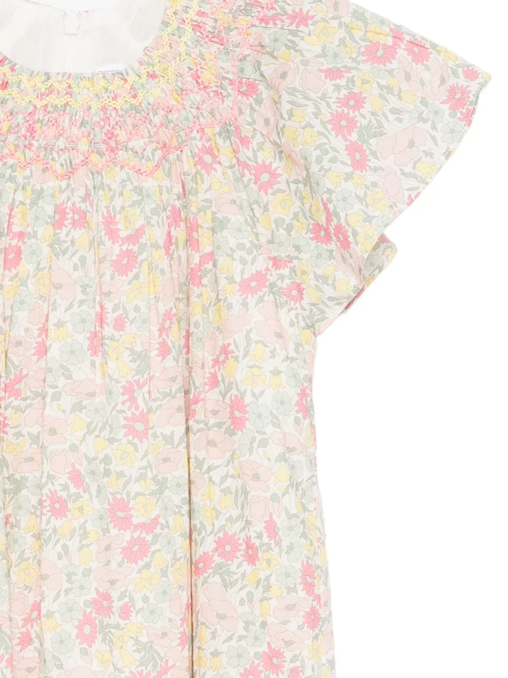 Tartine Et Chocolat Jardin Fantastique jurk met bloemenprint Beige