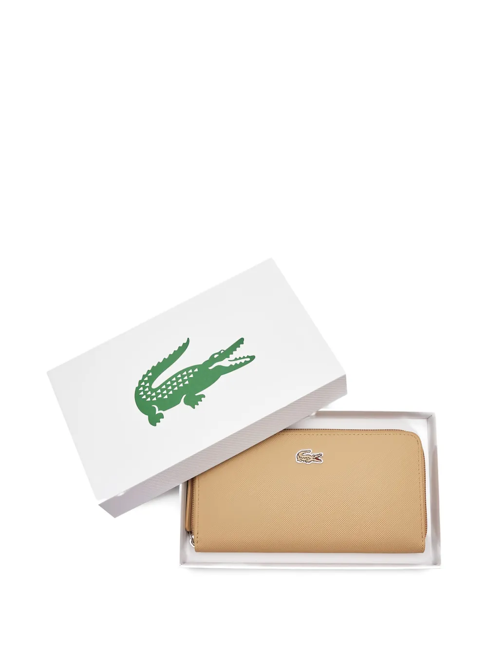 Lacoste Concept Billfold portemonnee met logo Beige