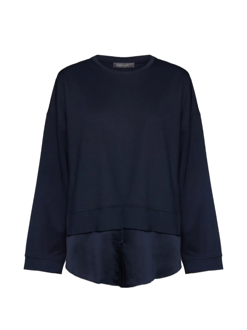 ELENA MIRO` layered sweater - Blu