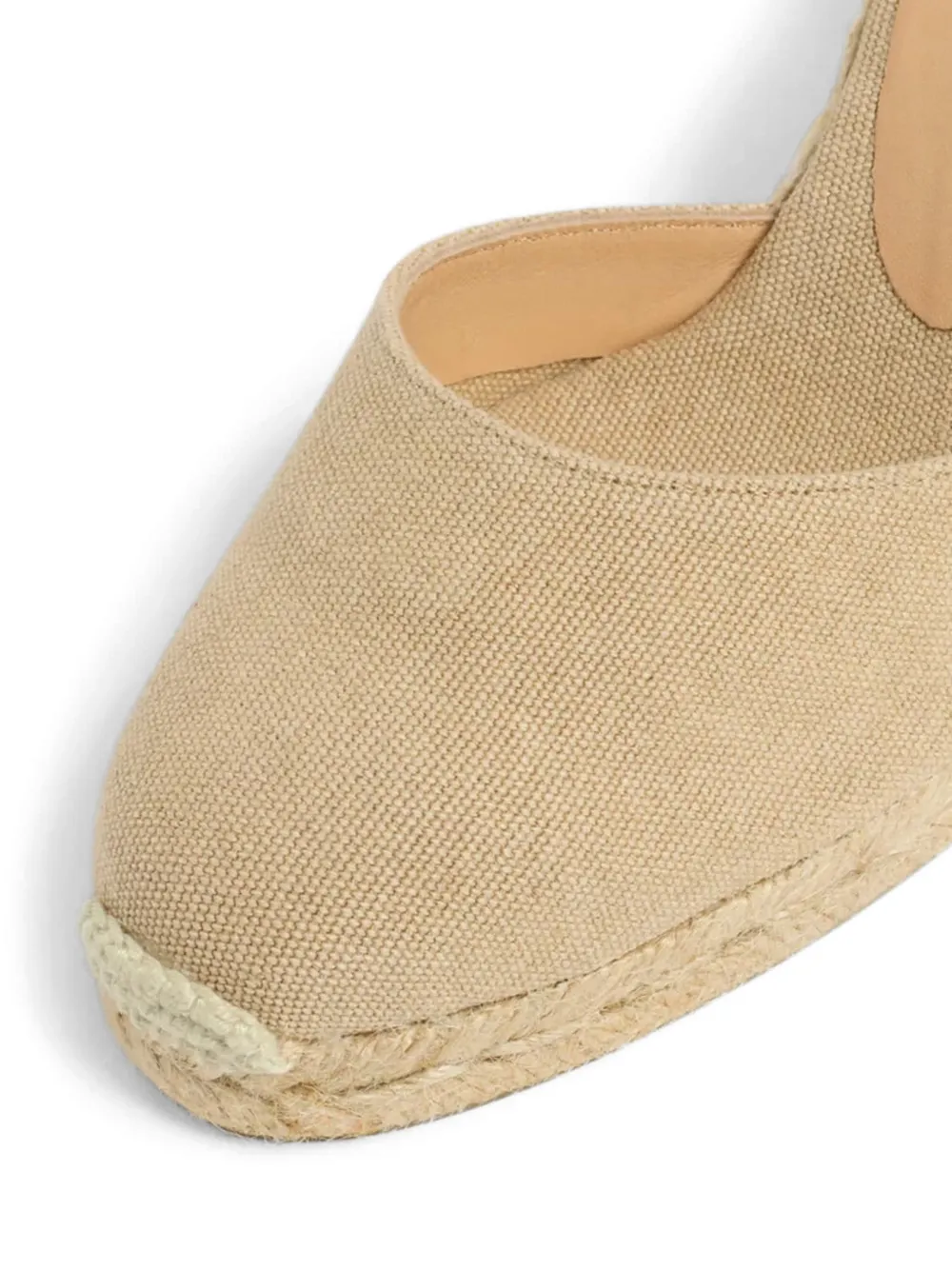 Castañer Carina espadrilles met gestrikte enkels Beige