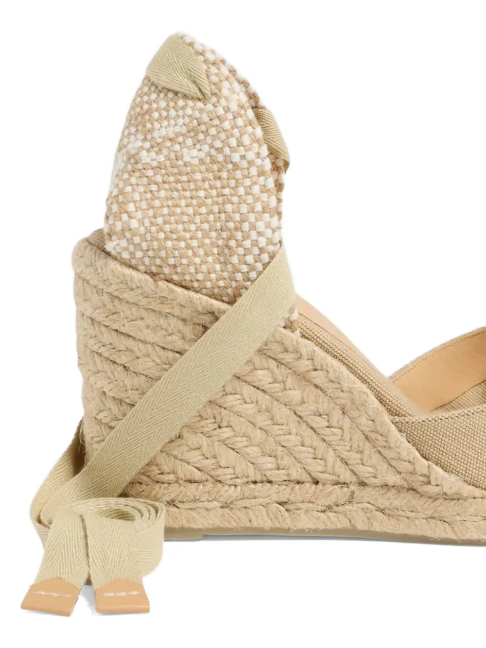 Castañer Carina espadrilles met gestrikte enkels Beige