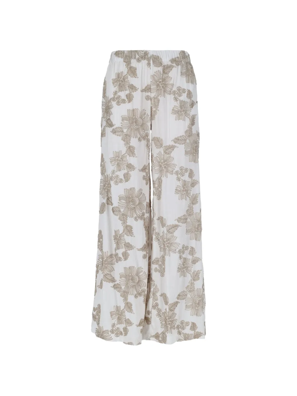 kaos floral-print trousers - Bianco