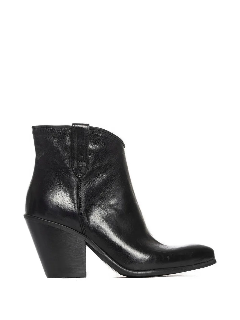 Metisse pointed suede boots Zwart