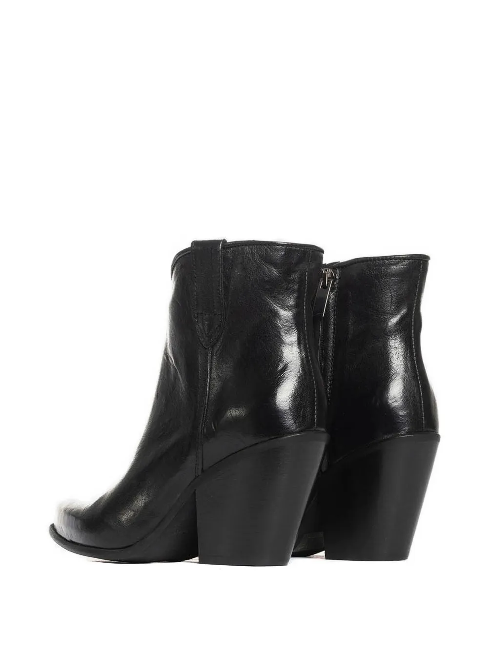 Metisse pointed suede boots Zwart