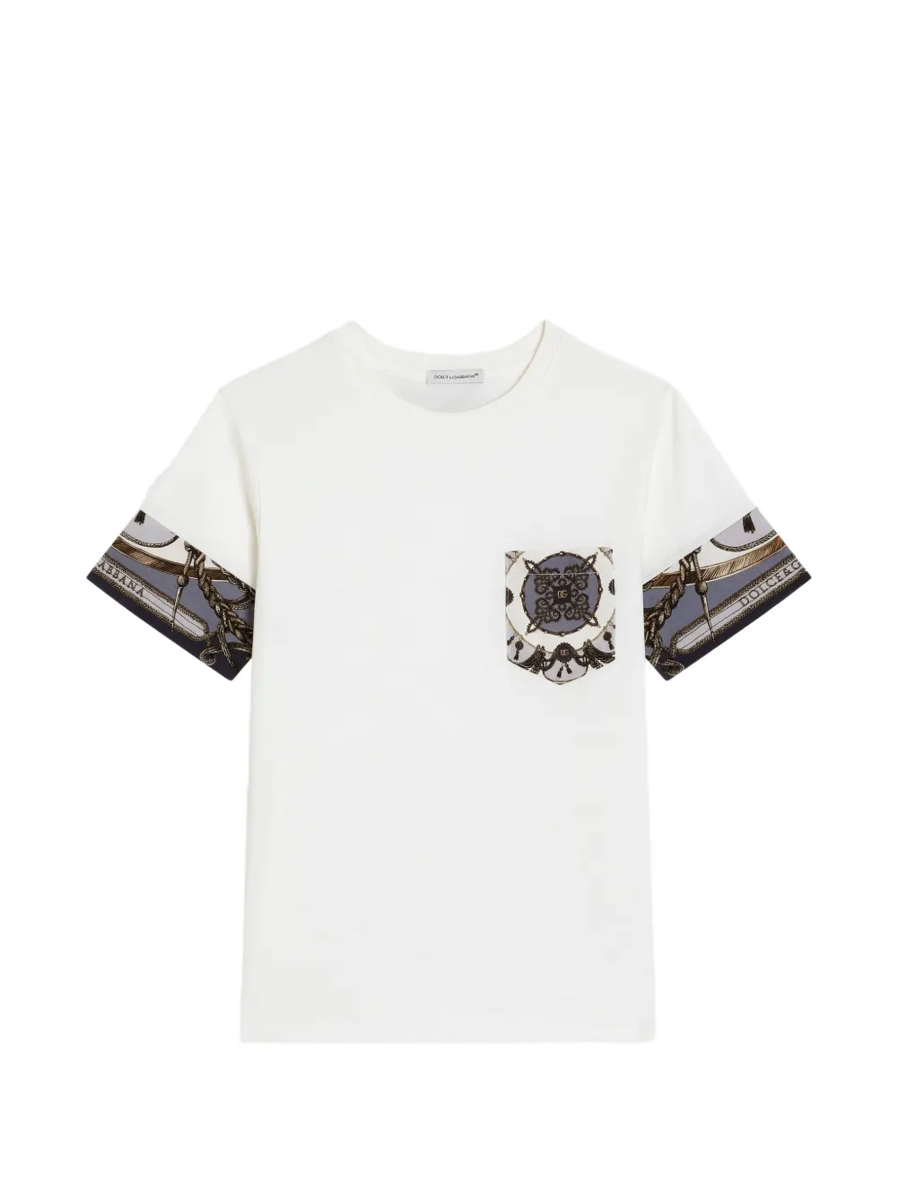 Dolce & Gabbana Kids chest-pocket T-shirt - Bianco