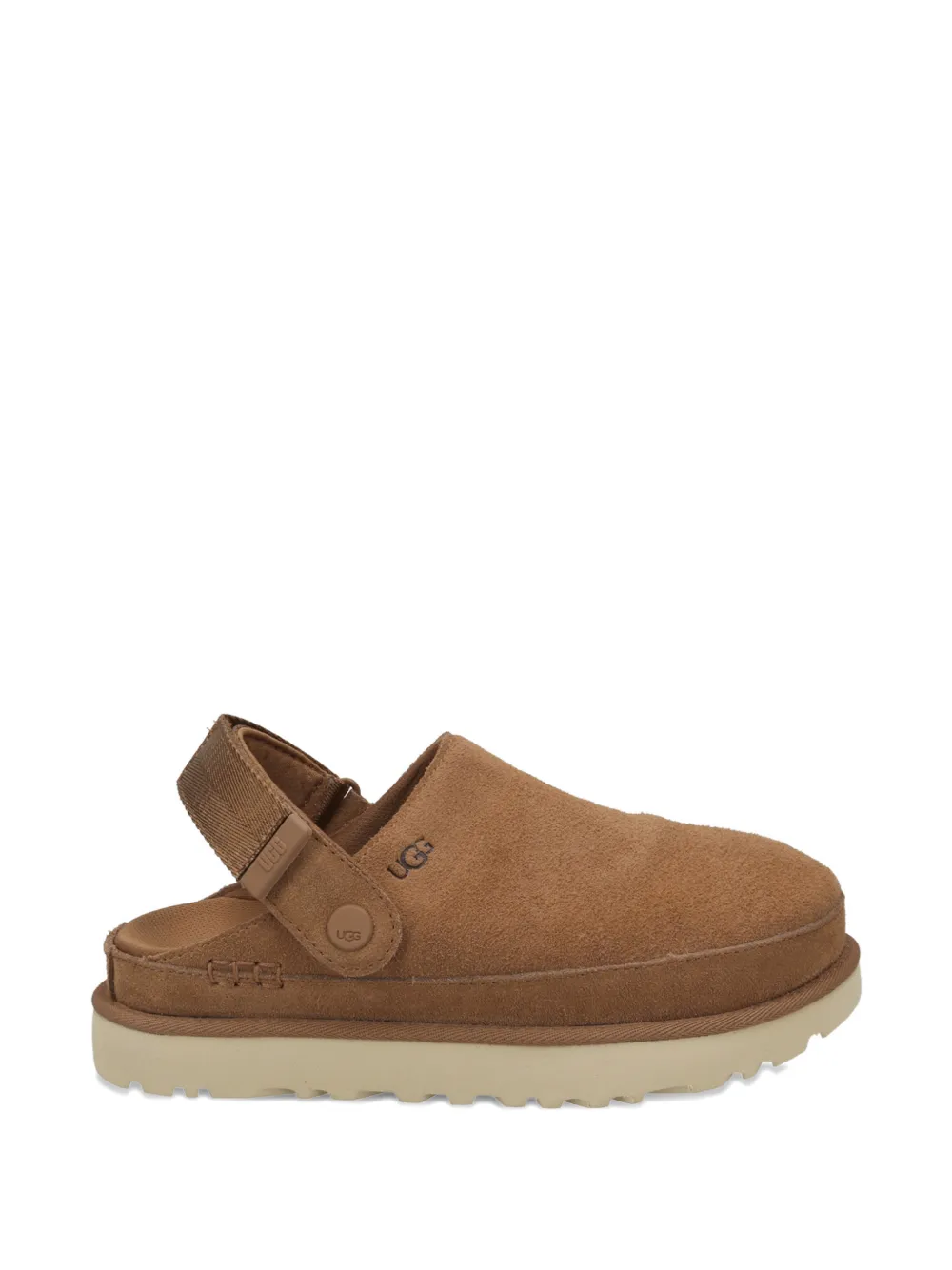 UGG Goldenstar suede clogs - Marrone